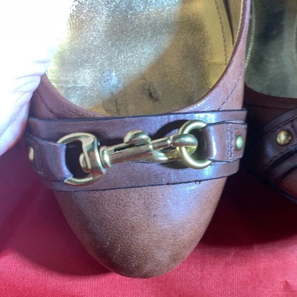 Coach Desaree Brown Leather Pumps Horse-Bit  Sz 7.5 - Picture 10 of 10